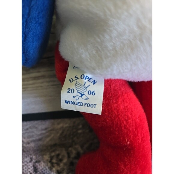 Limited Edtion US Open 2006 Winged Foot PLUSH BEAN BAG 8" HERRINGTON TEDDY BEAR - Picture 9 of 9